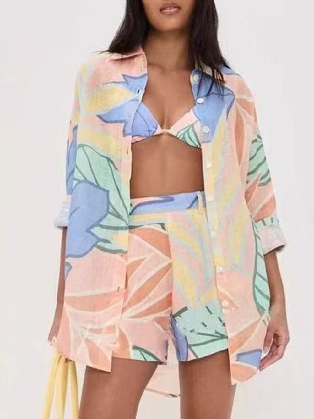 Zimmermann Women's Pastel Tropical Print Two-piece set - Multicolor